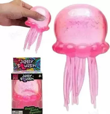 NeeDoh Jelly Hops Octopus Squishy Toy, Cute Water Play Sensory Fidget, Soft Stress Relief Toy, Gift for Boys & Girls