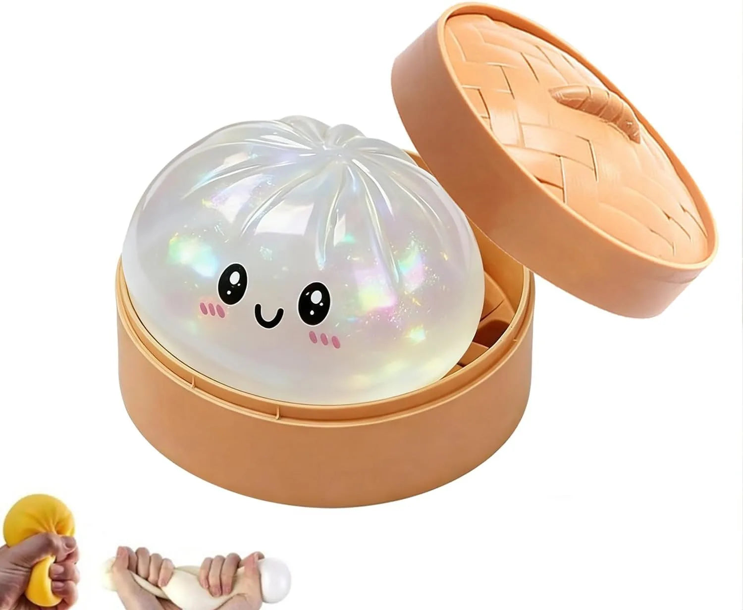 Dumpling Squishy, Squishy Dumpling Toy, Mystery Dumplings Squishies, Easter Gifts, Soft Squeeze Decompression Dough for Adults