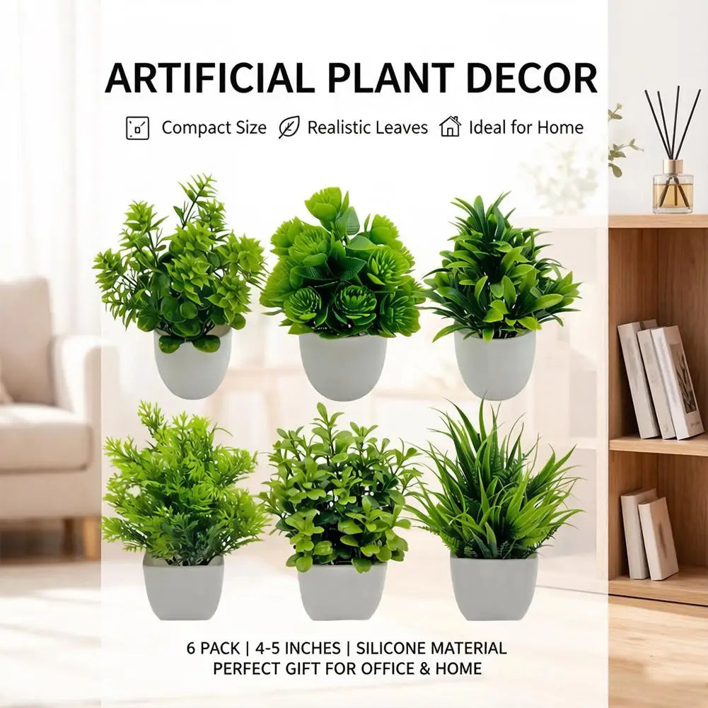Wholesale Artificial Plant Potted Plants Fake Green Plant Artificial Flower Potted Ornaments Indoor And Outdoor Home Decorations