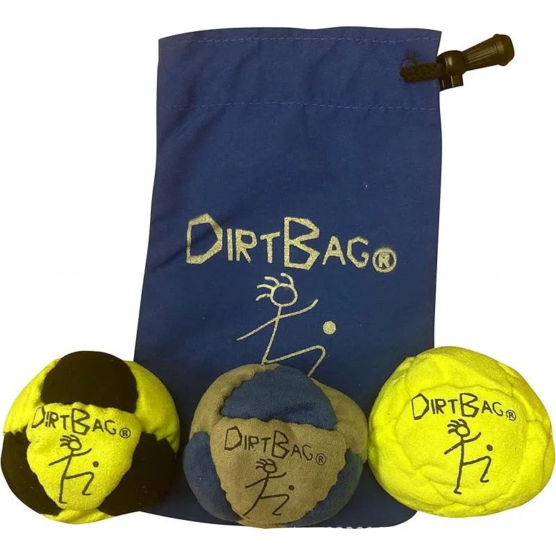 2026 DirtBag Hacky Sack Foot Bag Footbag for Adults 3 Pack Set Professional Sand Filled Hackey Sack Ball Durable Footbags