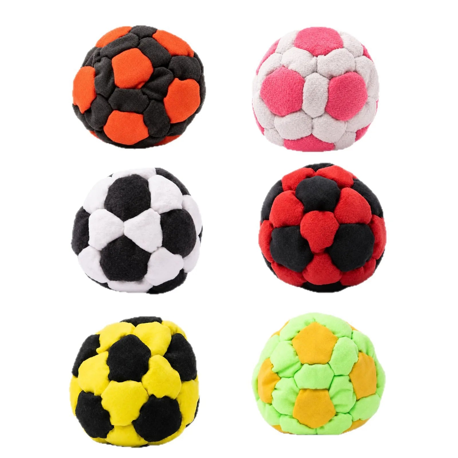 2026 New Ruziyoog 1/6PCS Hacky Sack, Handmade Crochet Footbag Juggling Balls for Adults Beginners Outdoor Party