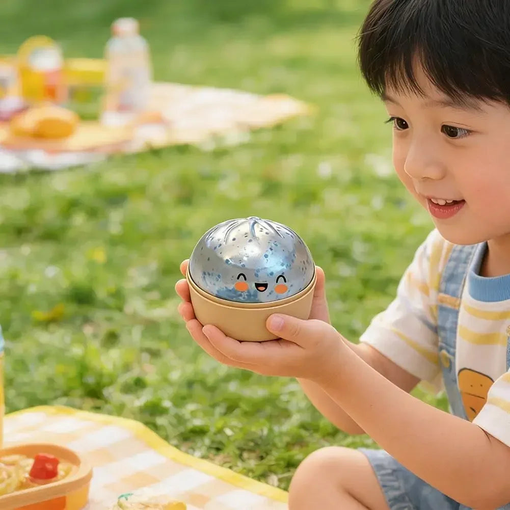 Dumplings Glitter Dumpling Toy Cute Dumplings Squishiest With Steamer Box Stress & Anxiety Toys For Kids & Skateboard