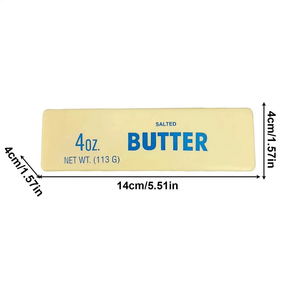 Butter Squishy Slow Rising Squeeze Toy, Soft Stretchy Butter Stick Food Squishy, Sensory Fidget Toy for Stress Anxiety Relief