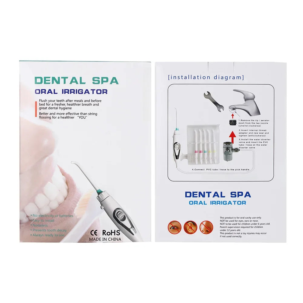 Dental SPA Faucet Tap Oral Irrigator Water Dental Flosser Toothbrush Irrigation Teeth Cleaning Switch Jet Family Water Floss