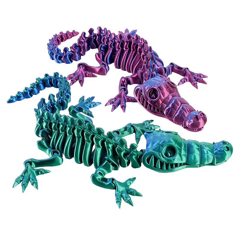 Realistic Articulated Dinosaur Toys - 3D Printed Movable Joint Animal Models, Cool Office Desk Decor for Kids Room Display