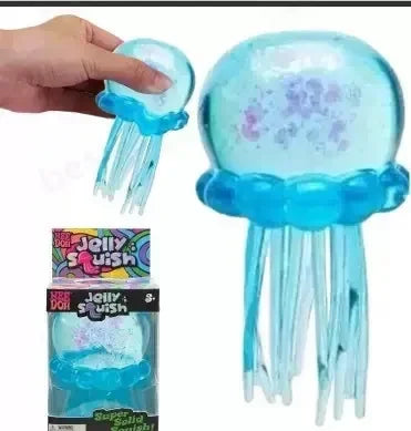 NeeDoh Jelly Hops Octopus Squishy Toy, Cute Water Play Sensory Fidget, Soft Stress Relief Toy, Gift for Boys & Girls