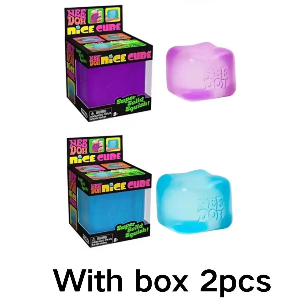 NeeDOH Model Soft Squishy Toy,  Nice Cube Sensory Stress, Reliever Fidget Tool for Anxiety for Adults & Kids Premium in Stock@@@