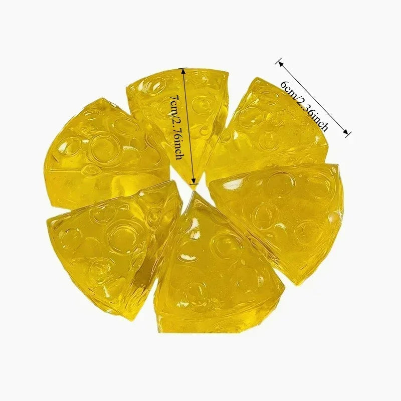 Squishy Honey Cheese Square 1Fidgets Toys Super Soft Mochi Cheese Squeeze Toy Funny Anti-stress Sensory Toy for Adults Gifts