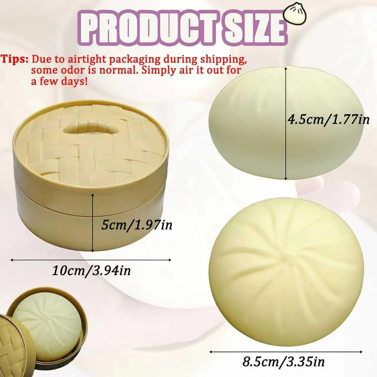Dumpling Squishy, Squishy Dumpling Toy, Mystery Dumplings Squishies, Easter Gifts, Soft Squeeze Decompression Dough for Adults