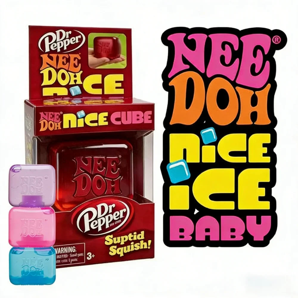 NeeDOH Model Soft Squishy Toy,  Nice Cube Sensory Stress, Reliever Fidget Tool for Anxiety for Adults & Kids Premium in Stock@@@