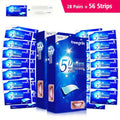 21/28 Pairs Teeth Brightening Strips for Teeth, 5D/9D Whitener Strips Reduced Sensitivity White Strips for Teeth Whitening