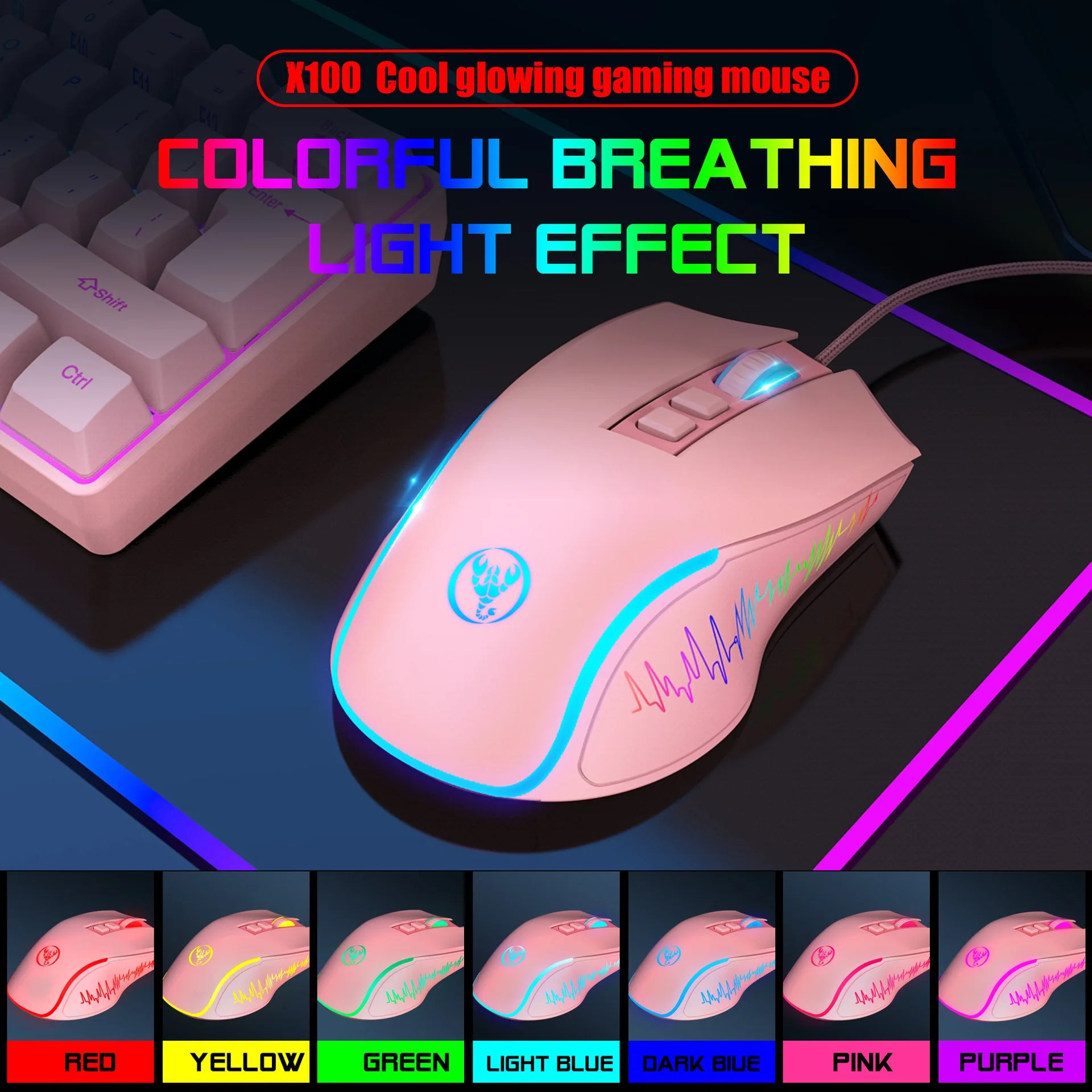 Keyboard and mouse teclados kit gamer keyboards combos 60%PC teclado e branco clavier souris gaming deofertas maus und tastatur