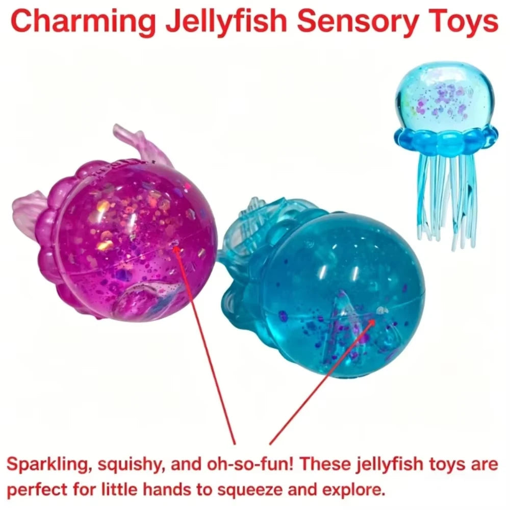 NeeDoh Jelly Hops Octopus Squishy Toy, Cute Water Play Sensory Fidget, Soft Stress Relief Toy, Gift for Boys & Girls