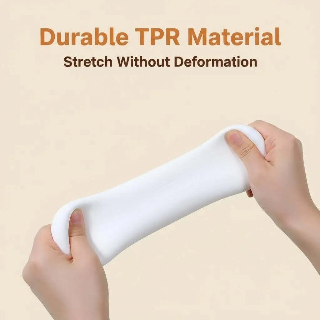 Dumpling Squishy for Adults, Slow Rising TPR Stress Reliever, Fidget Sensory Squeeze Toy for Office Desk, Unique Gift